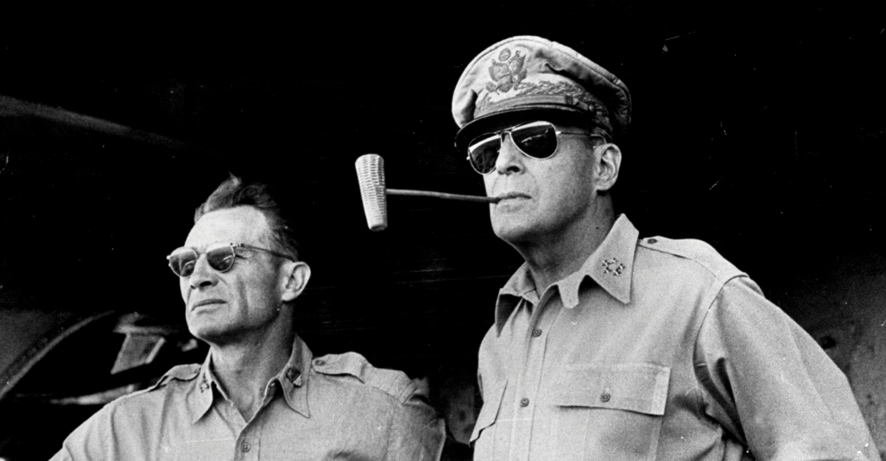 Military leaders wearing AO Eyewear sunglasses
