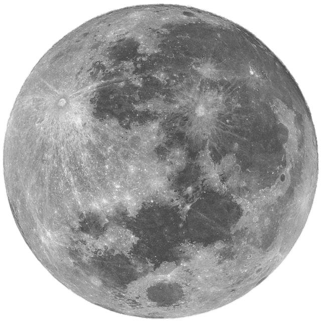 Full moon photo with craters and surface details