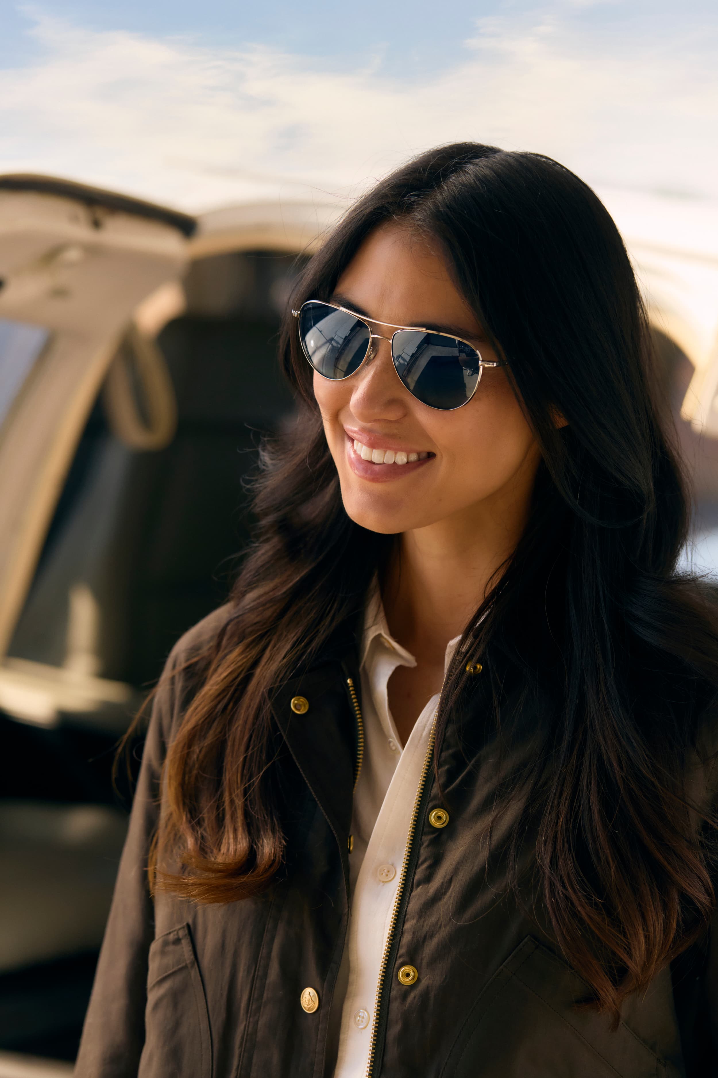 Saratoga in Brown Demi with True-Color™ gray lenses